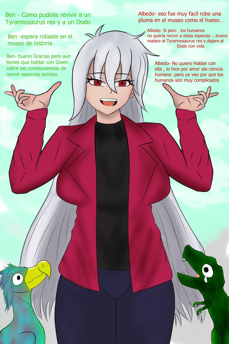 Yukai7rey1234's tweet photo. #Albedo #chaquetrix #Ben_10 #mujer #Dodo #Tiranosaurio_rex https://t.co/4XDfVHFh2m