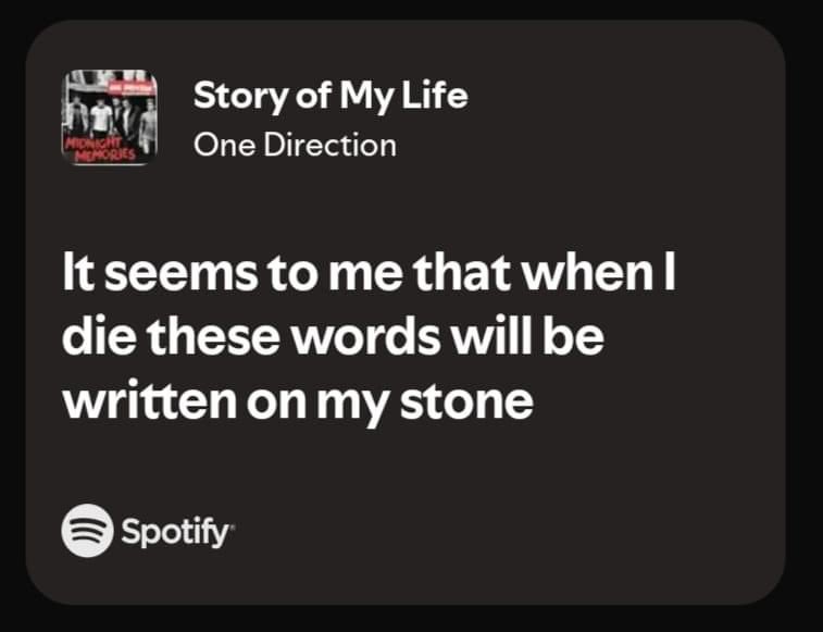 _anabbbb's tweet photo. Hearing this song again knowing its Liam's line will never be the same.

#RestInPeaceLiam #OneDirection 💔🪽 https://t.co/MqwmzUTMcr