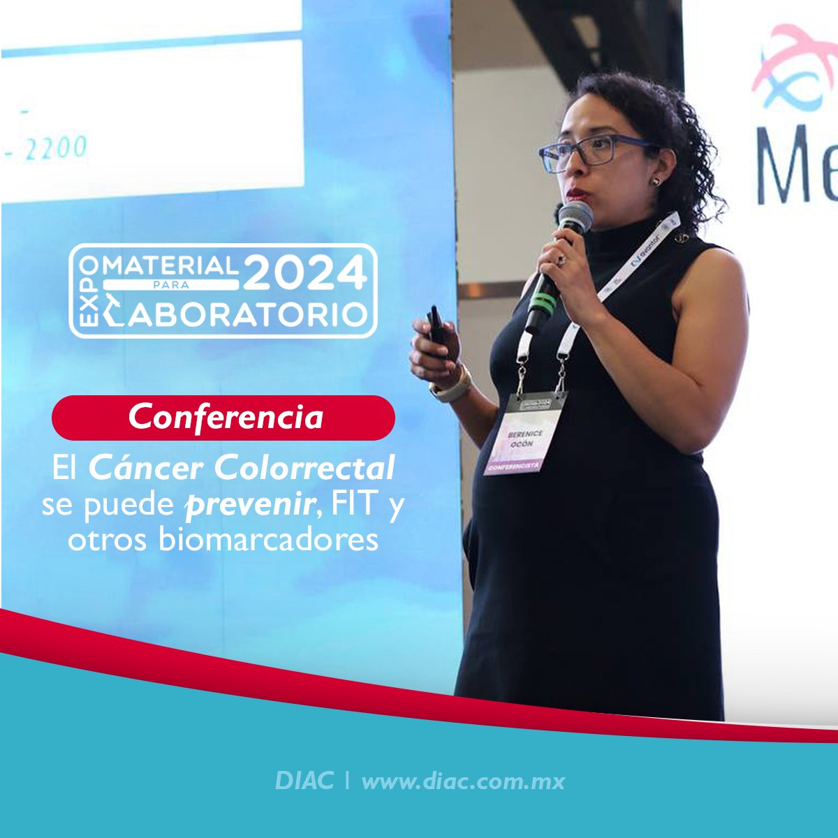 DIAC_MX's tweet photo. Agradecemos a @Diclab por brindarnos un espacio para compartir la importancia de las pruebas cuantitativas FIT y Calprotectina en heces durante el primer día de Expo Material para Laboratorio 2024.
#Laboratorio #DICLAB #FIT #Calprotectina #Prevencion #Diagnostico #EII #DIAC https://t.co/bmxDN04cgK