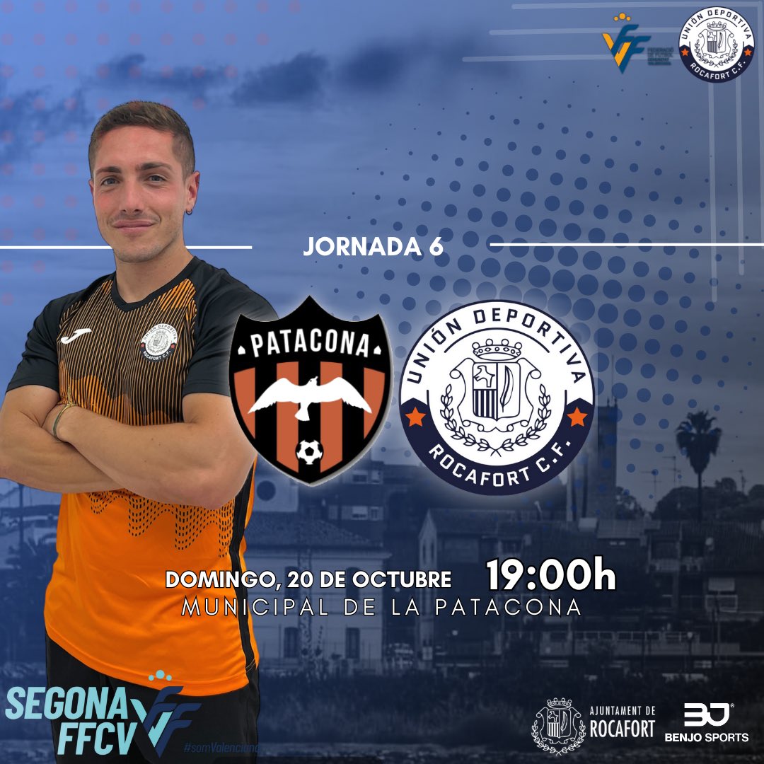 ⒶⓂⒶⓉⒺⓊⓇ     |    𝟮ª 𝗙𝗙𝗖𝗩 ⚽️

☝🏻🔛| 𝙶𝚛𝚞𝚙 𝟹 | 𝙹𝚘𝚛𝚗𝚊𝚍𝚊 6
🆚 <a href="/patacona_cf/">Patacona C.F.</a> 
📆 20 de Octubre de 2024
⏰ 19:00h.
🏟️ Municipal de la Patacona 

⚔️¡TOTS A UNA!⚔️

@aytorocafort <a href="/GolsmediaCVal/">Golsmedia Comunidad Valenciana</a> <a href="/esportbase/">ESPORTBASE Media</a> @valenciabasecom 

#orgulldepoble
#somunió 🧡🖤