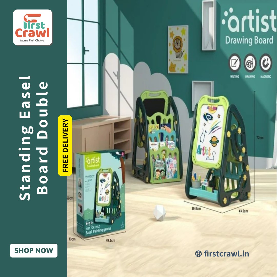 firstcrawl's tweet photo. GET UPTO 70% OFF, ORDER TODAY
Adjustable Standing Easel Board Double Sided /Magnetic Kids Art Easel With Book Shelf
#firstcrawl #baby #easelboard #offers #sale #flipkart #amazon https://t.co/hTiNqTxi4K