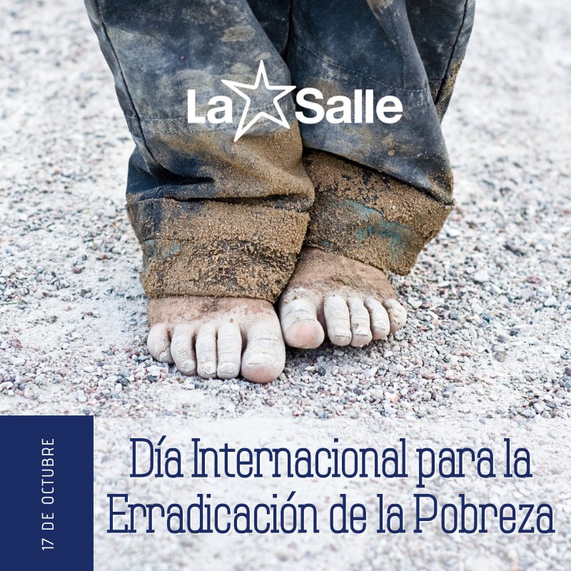 #LaSalle #TrabajandoPorUnMundoMejor #DíaInternacionalParaLaErradicaciónDeLaPobreza #TiempoDeCuidarTiempoDeCrear #SomosLaSalle #MiraMásAllá