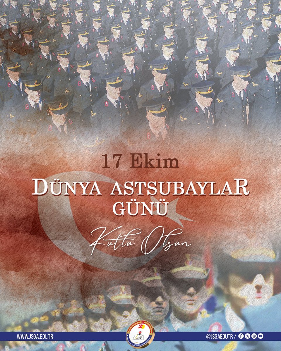 jsgaedutr's tweet photo. Ülkemizin huzurunun ve güvenliğinin sağlanmasında cansiparane görevler üstlenen kahraman astsubaylarımızın, 17 Ekim Dünya Astsubaylar Günü kutlu olsun.

#17Ekim #DünyaAstsubaylarGünü https://t.co/ZrHSoB8jDn