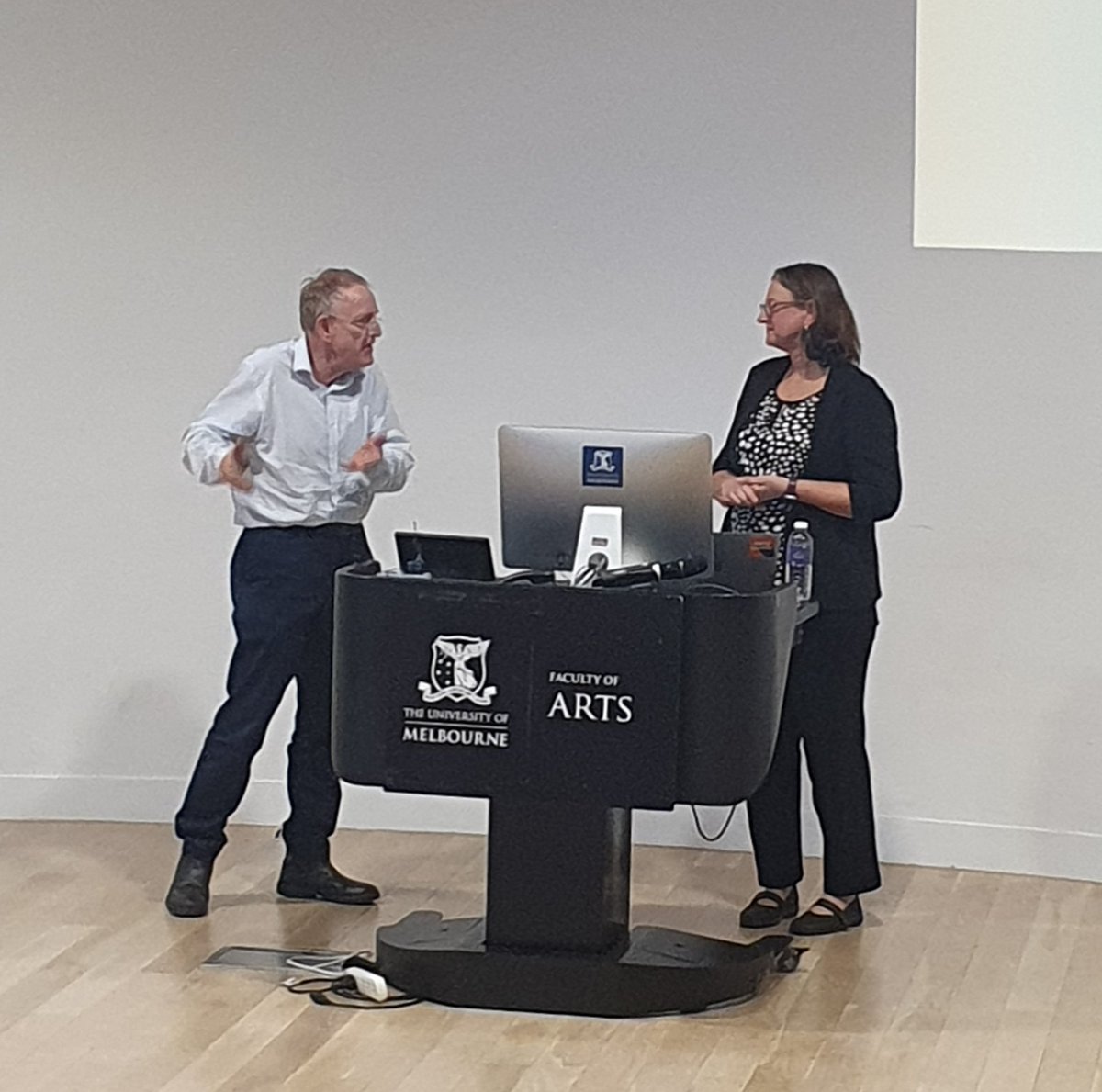 drpatrickallen's tweet photo. A true highlight for 2024 to see internationally-renowned Elizabeth Bik  @MicrobiomDigest present a research integrity talk here in our home town of Melbourne (@UniMelb @BioSci_UniMelb) and a concluding discussion with Prof. David Vaux.

Enjoy your time in Australia, Doc. 📍🇦🇺👍🏻 https://t.co/mhqPUTkQTC