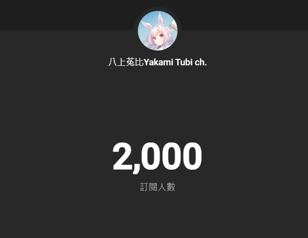 YakamiTubi_OAO's tweet photo. 我2000訂閱啦!!!!!!(現在才發)
真的非常感謝一路支持我的菟仔們
還有互相扶持的V朋朋、LM同期&幕後黑手(?)們
跨過了小門檻接下來就要往5000邁進啦!
慶祝台詞回我可沒有忘記
活動規則很快就會出來,請大家拭目以待了🫵🏻
#菟生喜樂
#2000訂閱大關
#Tubishow https://t.co/I1hYhFjjyk
