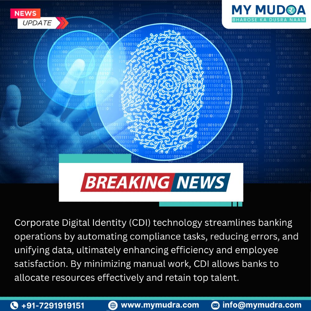 Mymudraofficial's tweet photo. News of the Day!
Transforming Banking with Corporate Digital Identity.
.
.
.
#DigitalTransformation #BankingInnovation #CorporateIdentity #AutomationInBanking https://t.co/PBengrQA7H