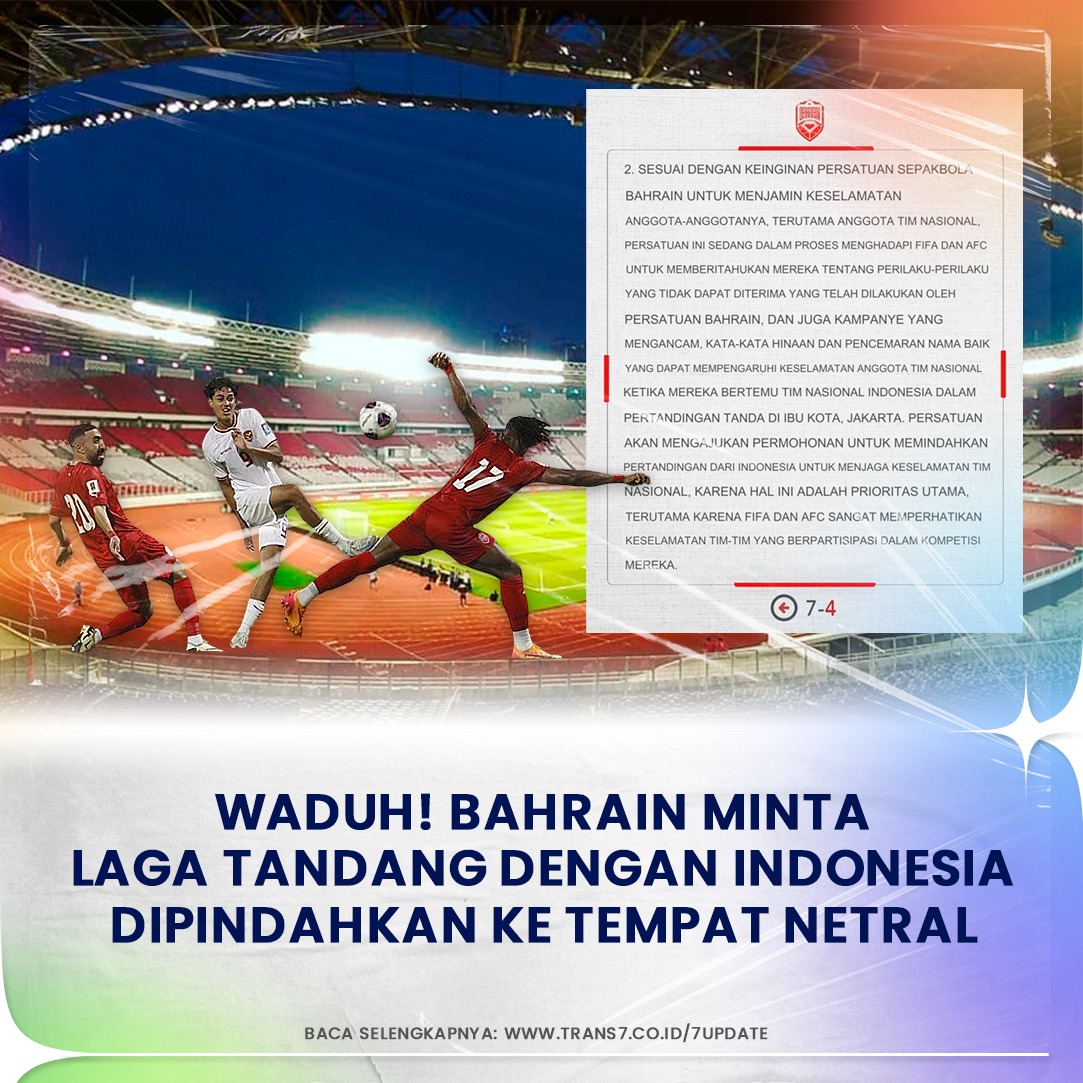 trans7club's tweet image. Hmmm.. menurut Sobat7 gimana? Menurut Minju sih harusnya tetap di Indonesia yaa🤔🤔

Baca selengkapnya dengan klik link berikut bit.ly/3BMQUCp

#TRANS7Update #Sobat7JadiTau #AFC #Bahrain #Indonesia