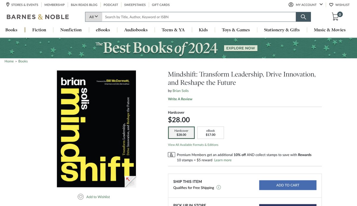 briansolis's tweet photo. Hi, small favor to ask. ✨

If you haven't ordered Mindshift yet, I'm hoping you can help by ordering your copy though Barnes and Noble by Friday morning (the 18th)...please.🙏

The goal is to hit 45 more copies! 🙌

As an author, the first week of book sales is important and B&N could use a boost. 💪

🏃https://t.co/CipsWHpVIp

Thank you!