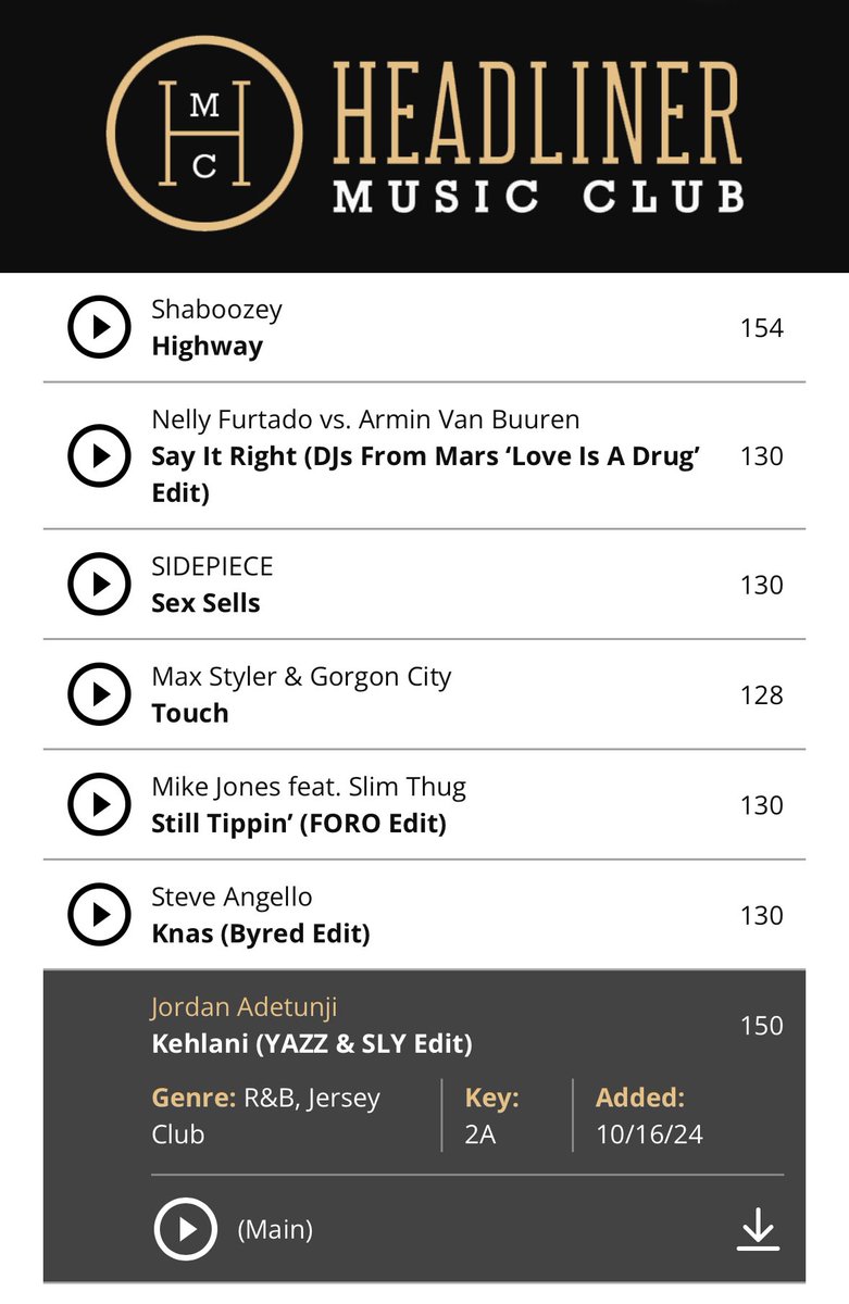 Kehlani (YAZZ &amp; SLY Jersey Club Edit) / Jordan Adetunji available on <a href="/hmcheadliner/">Headliner Music Club</a> 

headlinermusicclub.com/music/