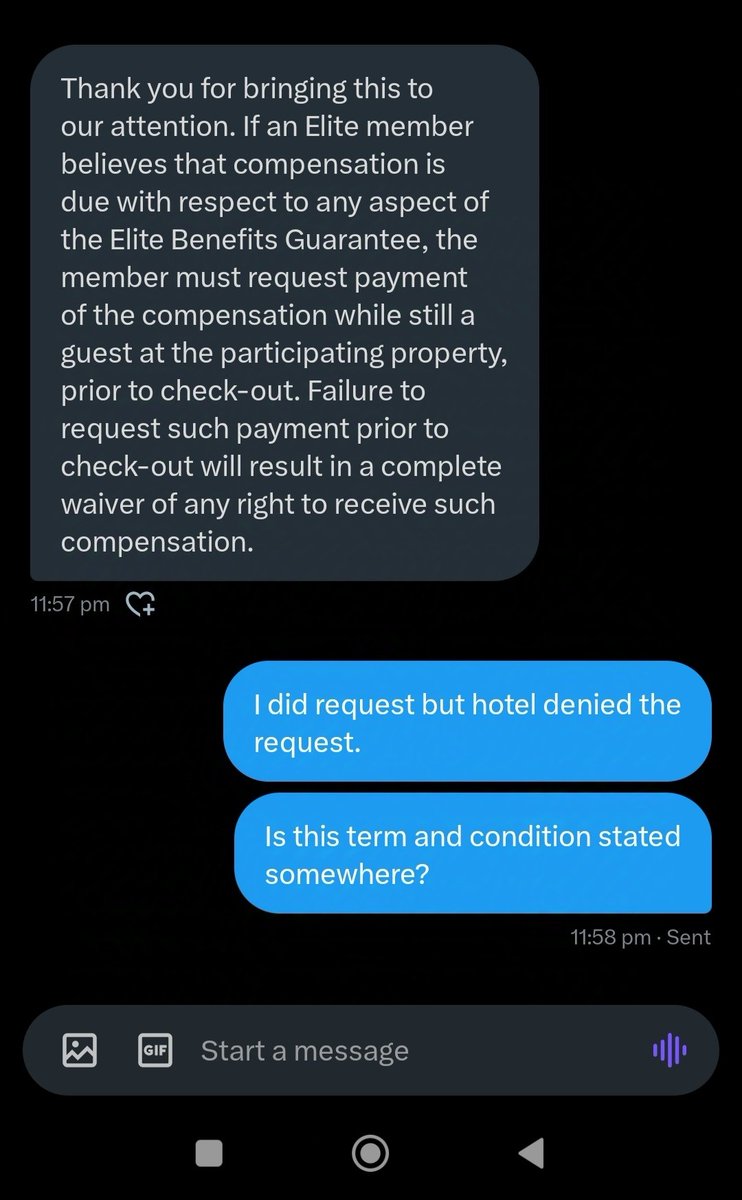 tulsiram's tweet photo. @Marriott @MarriottBonvoy @MBonvoyAssist @MarriottIntl @ResidenceInn Seems like Marriott Bonvoy Elite Benefit Guarantees are complete sham.  Never expected this after being a loyal member of marriot for 10+ years. https://t.co/etvdnUJtn0