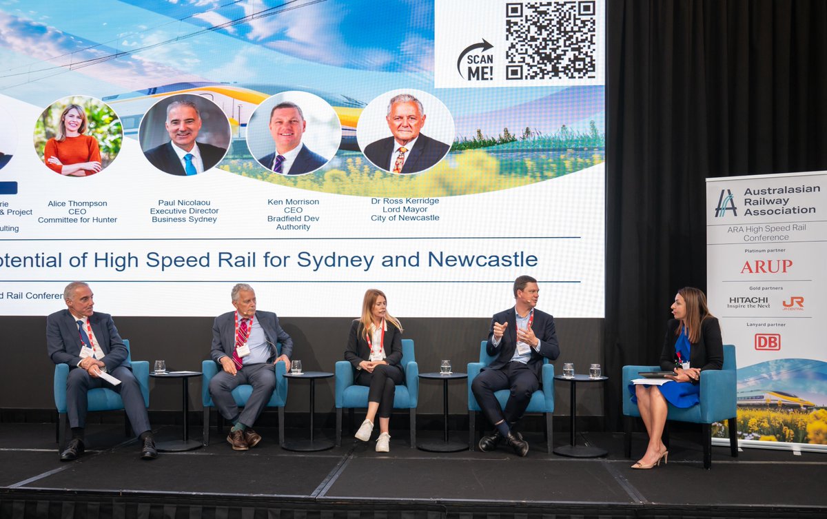 CEO <a href="/KenMorrison_/">Ken Morrison</a>  joined an expert panel at the High Speed Rail Conference yesterday, exploring the potential of high speed rail for Newcastle and Sydney and the importance of connectivity to drive economic development in regions like the Western Sydney Aerotropolis