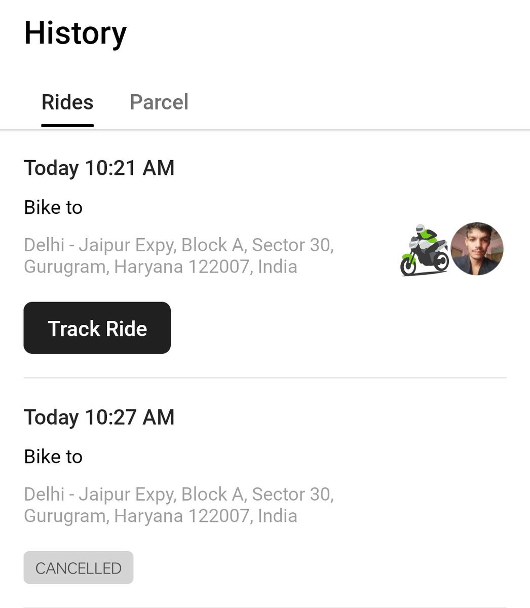 bloodysarcaster's tweet photo. I booked a ride on Ola, but two got booked due to a glitch - only one (Platina 100 Bike) showed. After starting, I saw another (Activa) and I canceled it. The second driver called me and it was when I noticed it. Why am I charged cancellation fees for this ? Please fix @Olacabs https://t.co/8kCQeR1Nkb