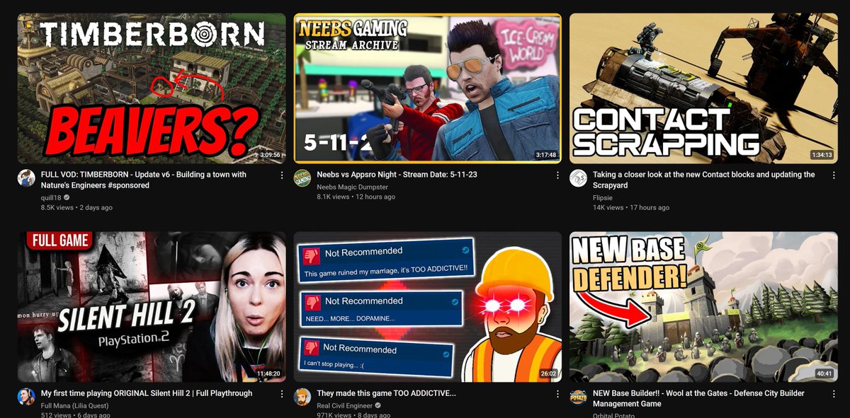 Eskielidder's tweet photo. @YouTube 
WTF YouTube?! I know I'm old but reducing my home screen to a whole 6 videos by having excessively large thumbnails is ridiculous! Stop fucking around and making your platform worse. https://t.co/CijGa1jkmH