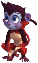 BinkAndDoodle's tweet photo. Bink&amp;Doodle talking about companions.
B: Who's the little vampire dude?
D: Vampire dude? (goes to #DLV wiki to see if she missed a vampire squirrel or something)
B: Sorry, the fur around his face looked like a cape while he was in the grass.
😆 Cannot unsee the Vampire Monkey! https://t.co/iDUywSrdXc