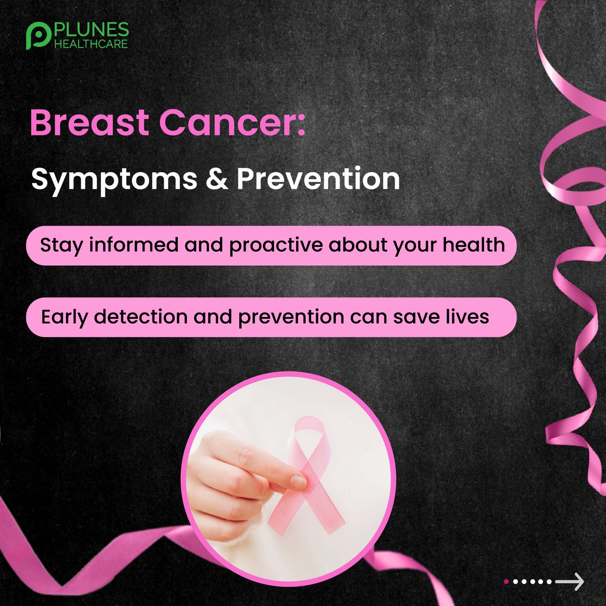 PlunesHealth's tweet photo. Know the signs, take action! 🚨 Early detection and healthy choices can save lives. 💕

#BreastCancerAwareness #Prevention #EarlyDetection https://t.co/Oj4mE9ZihV