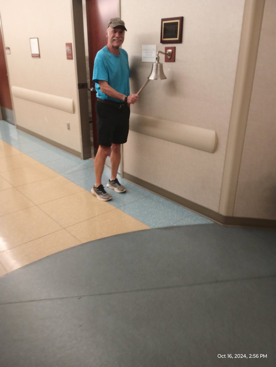 ArtMcDonald420's tweet image. Running after 70, things l am grateful for...being cancer free. I rang the bell yesterday after finishing radiation treatment for prostate cancer.