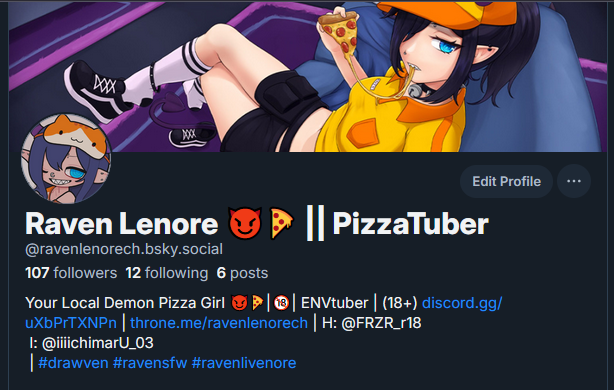 Raven Lenore 😈🍕 || ENVTuber tweet media