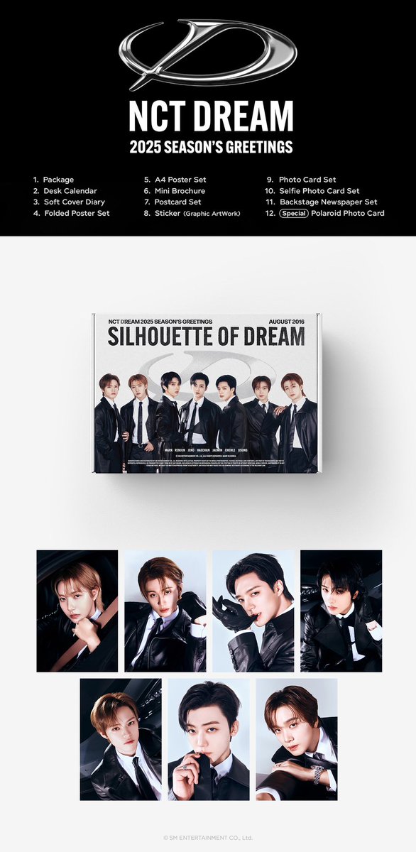 renjun_chang's tweet photo. help rt ✨- [LOOSE KTOWN4U] NCT DREAM SEASON'S GREETINGS 2025

-box + calendar + folded poster + sticker RM30
-diary RM25
-mini brochure RM5

choose member:
✧member set (postcard, a4 poster, pob, pc, 4 pc, selfie pc, backstage newspaper)
RM30/ea

#pasarNCT #pasarnctmy https://t.co/EniatQxENZ