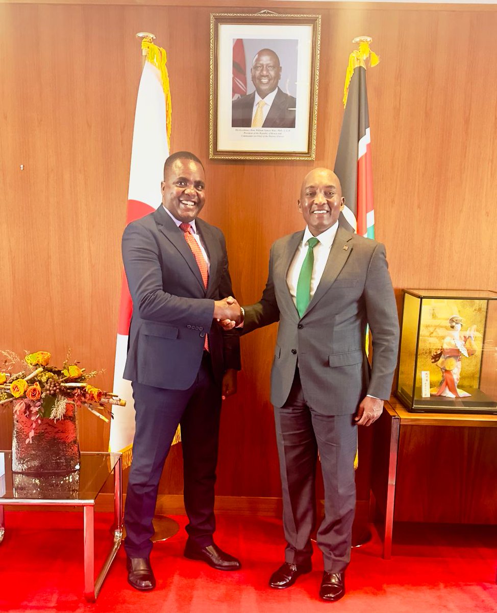 KenyaTokyo's tweet photo. Pleased to welcome Prof.  Emmanuel Mutisya, Council  Chairman, Kenya Advanced Institute of Science &amp; Technology (KAIST). 

@Kenya_aist is a flagship project of the Konza City 'The Silicon Savannah'. https://t.co/O15Ywb360q