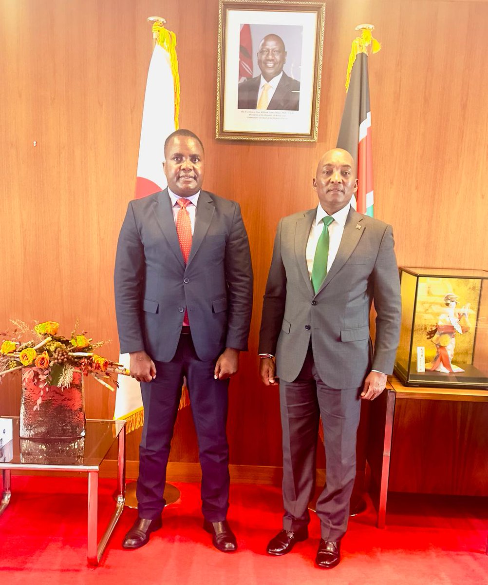 KenyaTokyo's tweet photo. Pleased to welcome Prof.  Emmanuel Mutisya, Council  Chairman, Kenya Advanced Institute of Science &amp; Technology (KAIST). 

@Kenya_aist is a flagship project of the Konza City 'The Silicon Savannah'. https://t.co/O15Ywb360q