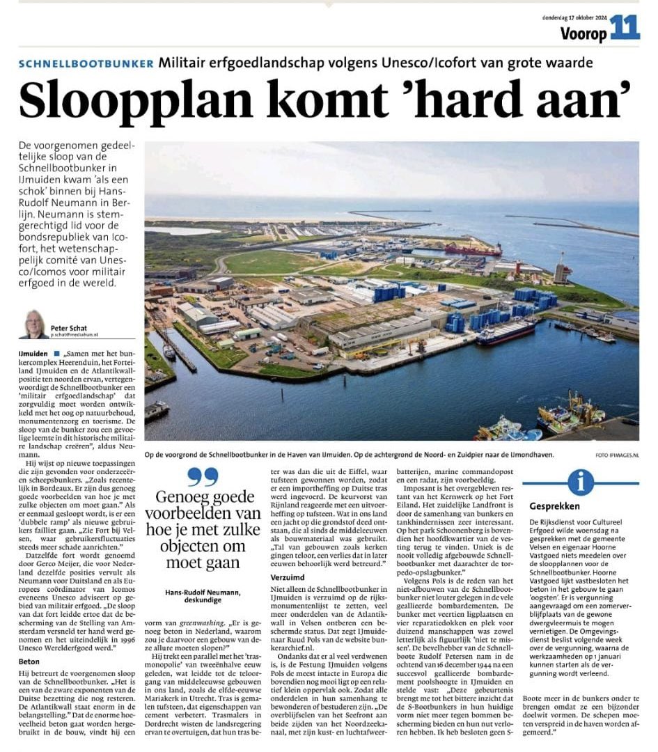 klaasm67's tweet image. Stop de sloop van de Schnellbootbunker in IJmuiden. Teken de petitie 👉 petitie24.nl/petitie/5521/b…
