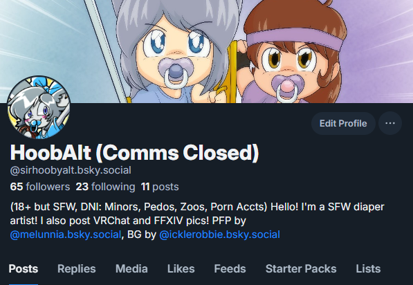 Just as a reminder that I'm on the other site, too. >v>