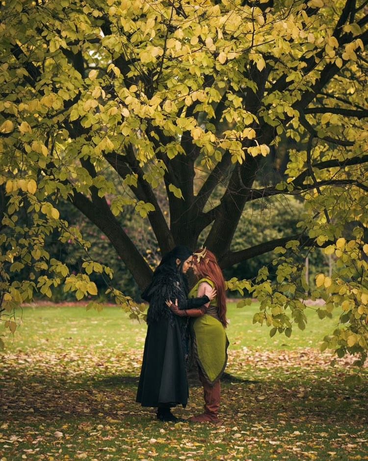 brie_kaye's tweet photo. There are more episodes of Legend of Vox Machina tonight, and I'm READY! ARE YOU?
•
Vax: @movingkastles 
Keyleth: @brie_kaye 
📷: GuitarPug (IG)
Characters owned by @marisha_ray and @voiceofobrien 
•
@critical_role @matthewmercer @samriegel #bringcrtoaus https://t.co/zubvimpqqQ