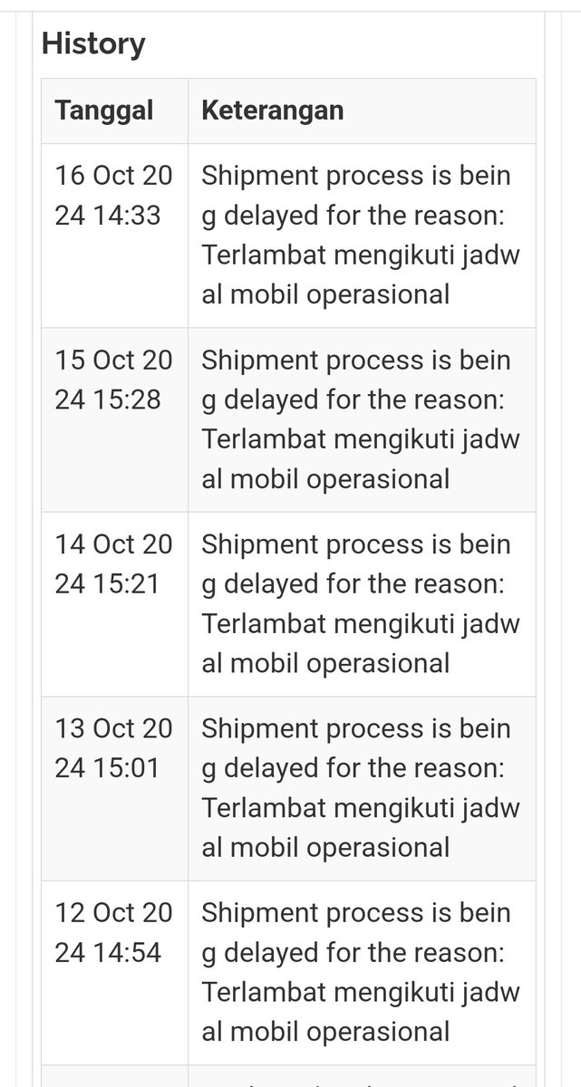 zaimzam's tweet photo. @jntexpressid kek mana sih ini min paketku ga jelas delay tiap hari 
JX2868587085 https://t.co/hde3K7C5w1