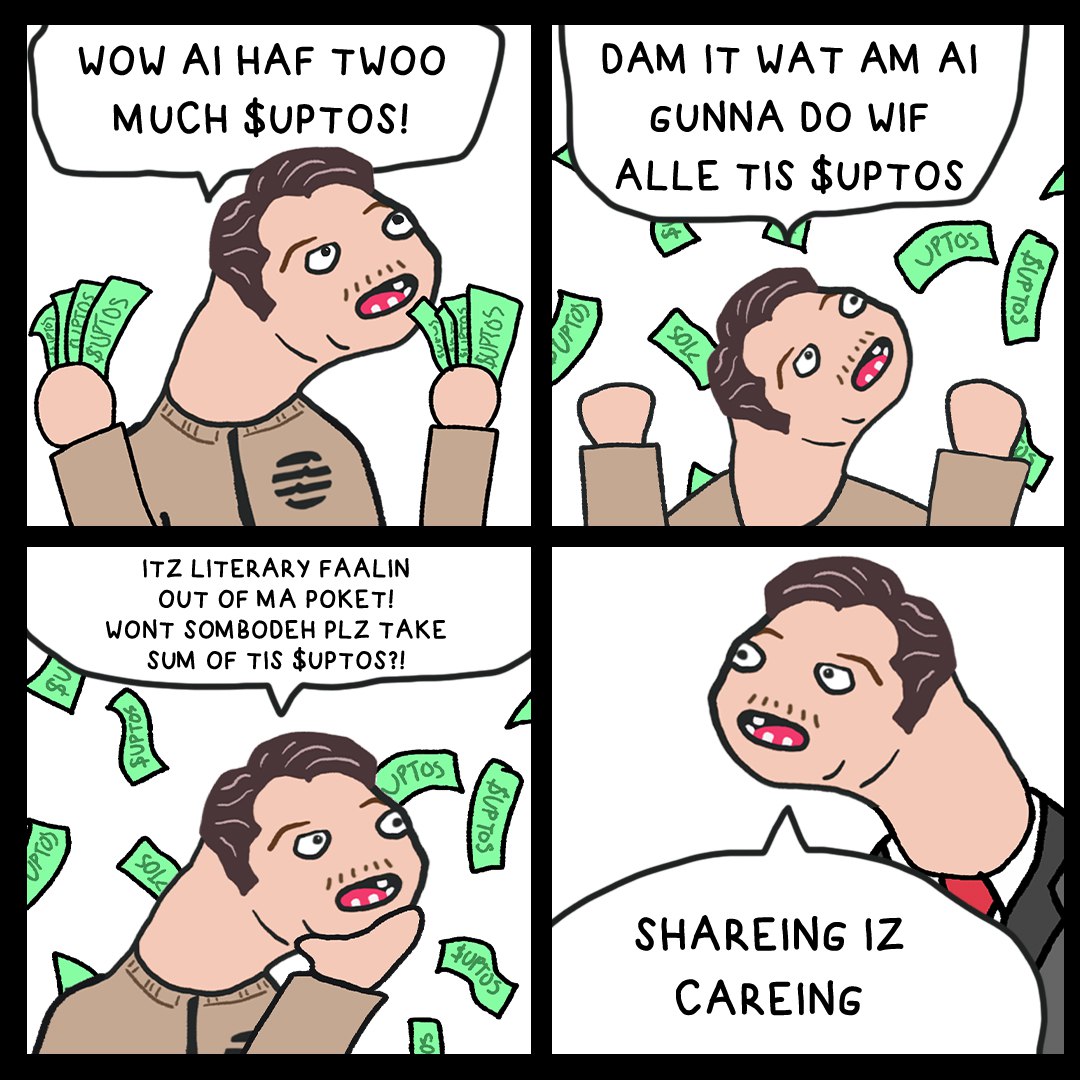 time to build back stronger!!

giving away 1.5M $UPTOS to 3 lucky followers:
- Follow <a href="/UPTOS_APT/">UPTOS</a>
- Like and Retweet this tweet
- Drop your APT Address below!

Ends in 72 hours.