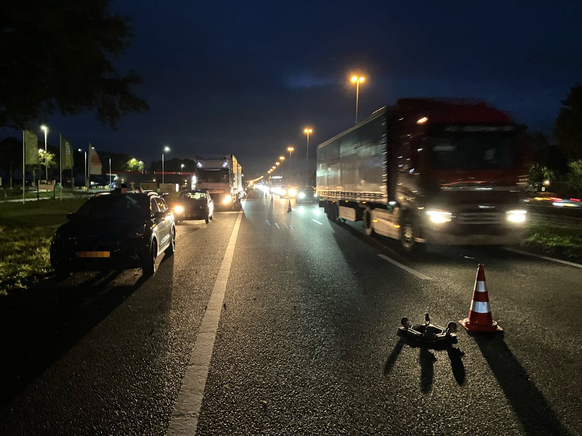 Ongeval met meerdere voertuigen op de A58 bij Bavel