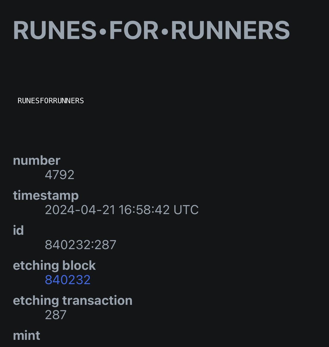 Running Runes tweet media
