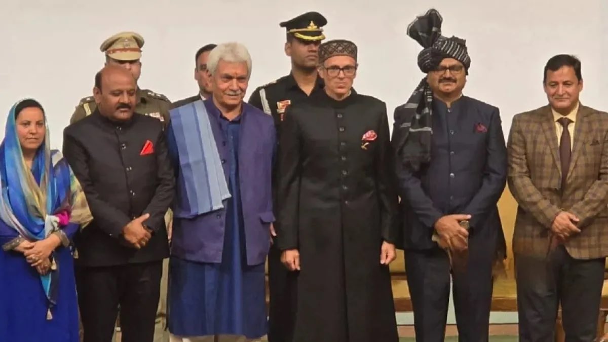 Congratulations Sh <a href="/OmarAbdullah/">Omar Abdullah</a> on being sworn in as the first Chief Minister of the Union Territory of #JammuKashmir, after the abrogation of #Article370. Congratulations to the Dy CM #SurinderChoudhary and Ministers.
I hope your team won’t interfere into Ladakh’s affairs.