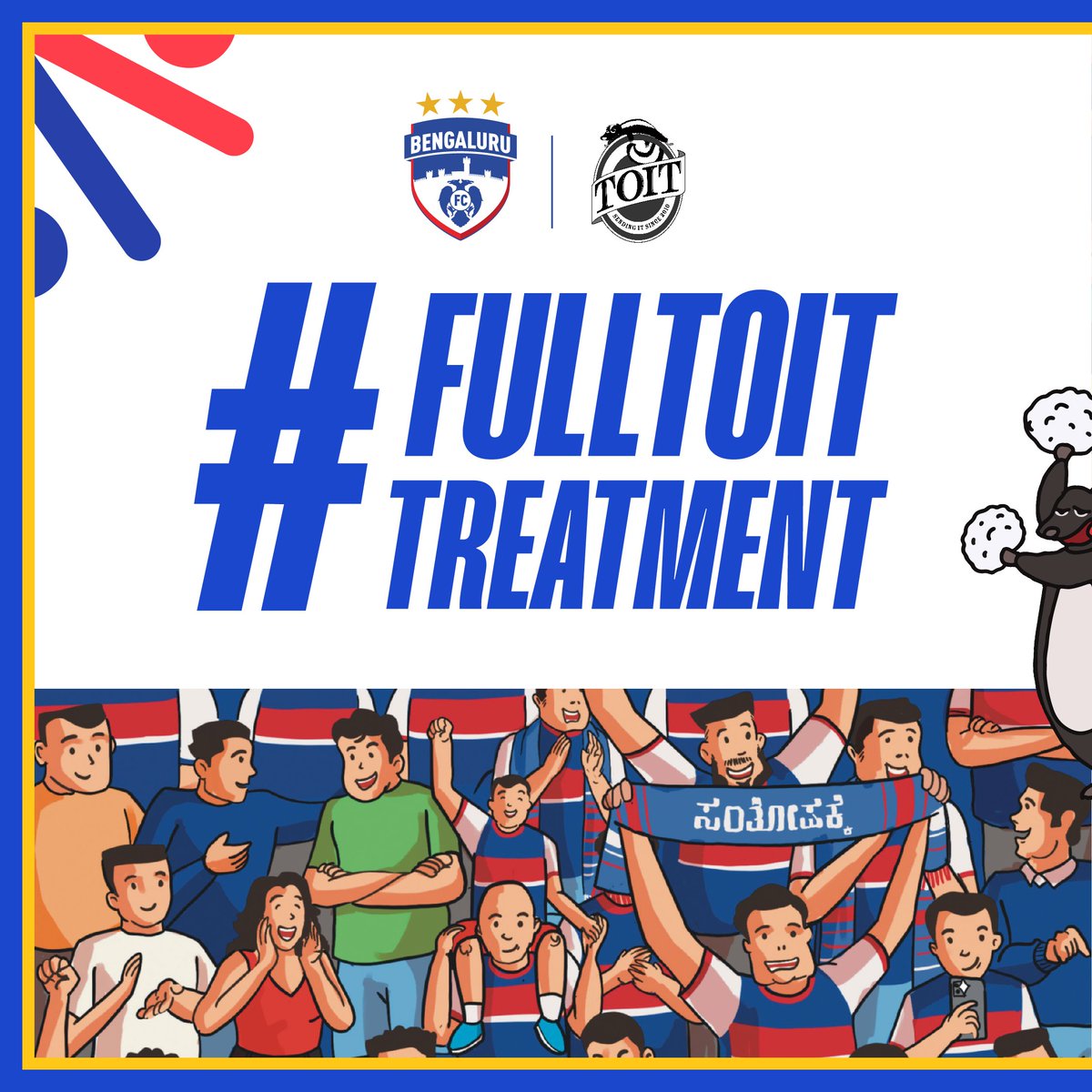 bengalurufc's tweet photo. Members get TOIT! 🔥 

Head over to your nearest @toitbeerco outlet and avail free merch, beverages and more if you're an Official Bengaluru FC Member. #MembersOnly 🔐 #WeAreBFC #FullToit #ToitxBFC https://t.co/PmBCy7Ntk2