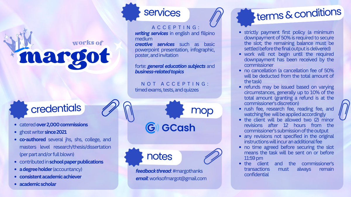 margot | acad comms OPEN! tweet media