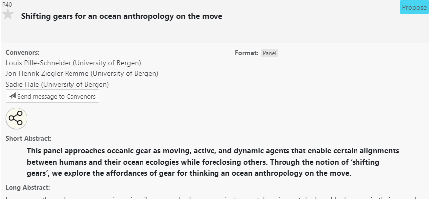 SEATIMES project 🐟🦞🐳 (@seatimes_uib) on Twitter photo Interested in oceanic gear, technologies + mediated relations with oceanic life? • 🌊˖°𓇼⋆🐋🐚 𓈒𓏸
Consider joining our panel 'Shifting gears for an ocean anthropology on the move' at <a href="/theasainfo/">asainfo</a> #ASA2025 <a href="/unibirmingham/">Uni of Birmingham</a>! nomadit.co.uk/conference/asa…
<a href="/jon_remme/">Jon Henrik Ziegler Remme</a> <a href="/LPilleSchneider/">Louis Pille-Schneider</a> Interested in oceanic gear, technologies + mediated relations with oceanic life? • 🌊˖°𓇼⋆🐋🐚 𓈒𓏸
Consider joining our panel 'Shifting gears for an ocean anthropology on the move' at <a href="/theasainfo/">asainfo</a> #ASA2025 <a href="/unibirmingham/">Uni of Birmingham</a>! nomadit.co.uk/conference/asa…
<a href="/jon_remme/">Jon Henrik Ziegler Remme</a> <a href="/LPilleSchneider/">Louis Pille-Schneider</a>