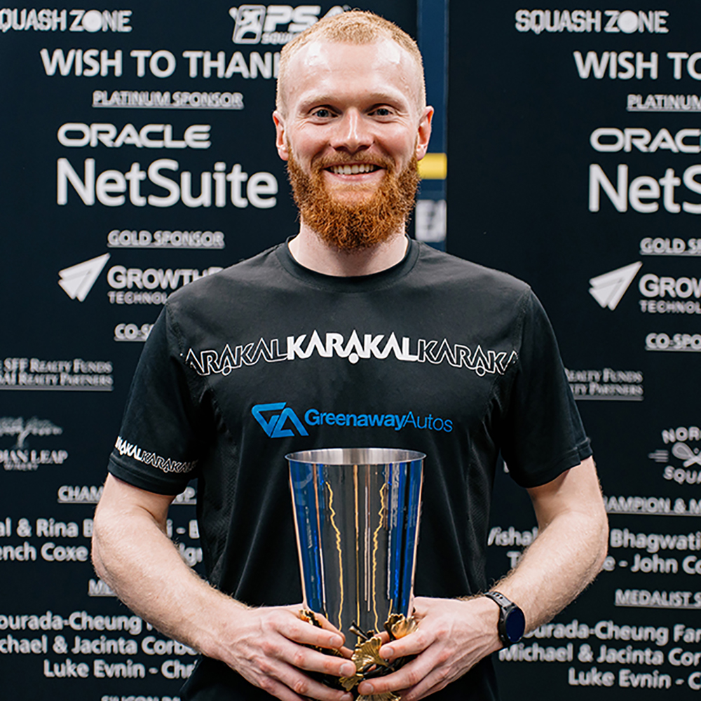 karakaluk's tweet photo. #Karakal's @JoelMakin captured the biggest title of his career, defeating Youssef Soliman at the @PSASquashTour Silicon Valley #Squash Open.

Match report at https://t.co/kSjNZUmOZM

#KarakalKrew
@EuropeanSquash 
@WorldSquash 
@USSQUASH 
@LA28 
@englandsquash 
@sqwales https://t.co/94jLhTEKKf