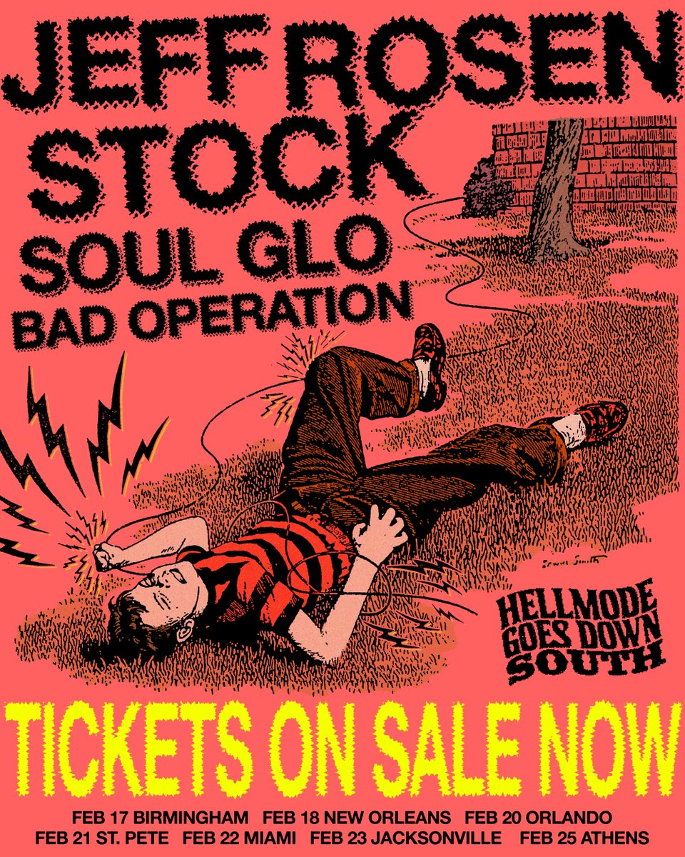 TICKETS ON SALE TICKETS ON SALE NOW TO THE DEATH ROSENSTOCK SOUL GLO BAD OPERATION HELLMODE MEMORIAL PARTY TOUR GO TO JEFFROSENSTOCK.COM TO GET THE TICKETS 🕊️✨