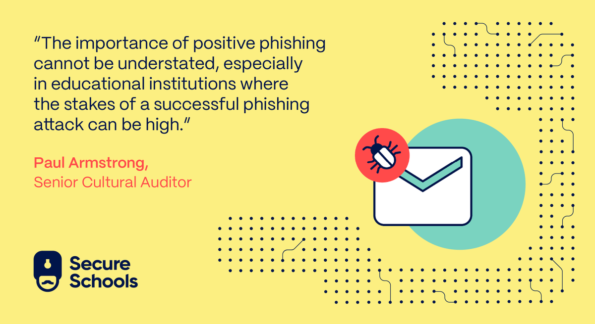 Do you know how #phishing can impact the culture at your school? 🎣

When #PositivePhishing is implemented correctly, it can help create a proactive culture of cybersecurity within the school.

#CyberSecurity expert Paul Armstrong shares all 👉 hubs.ly/Q02TFFXK0