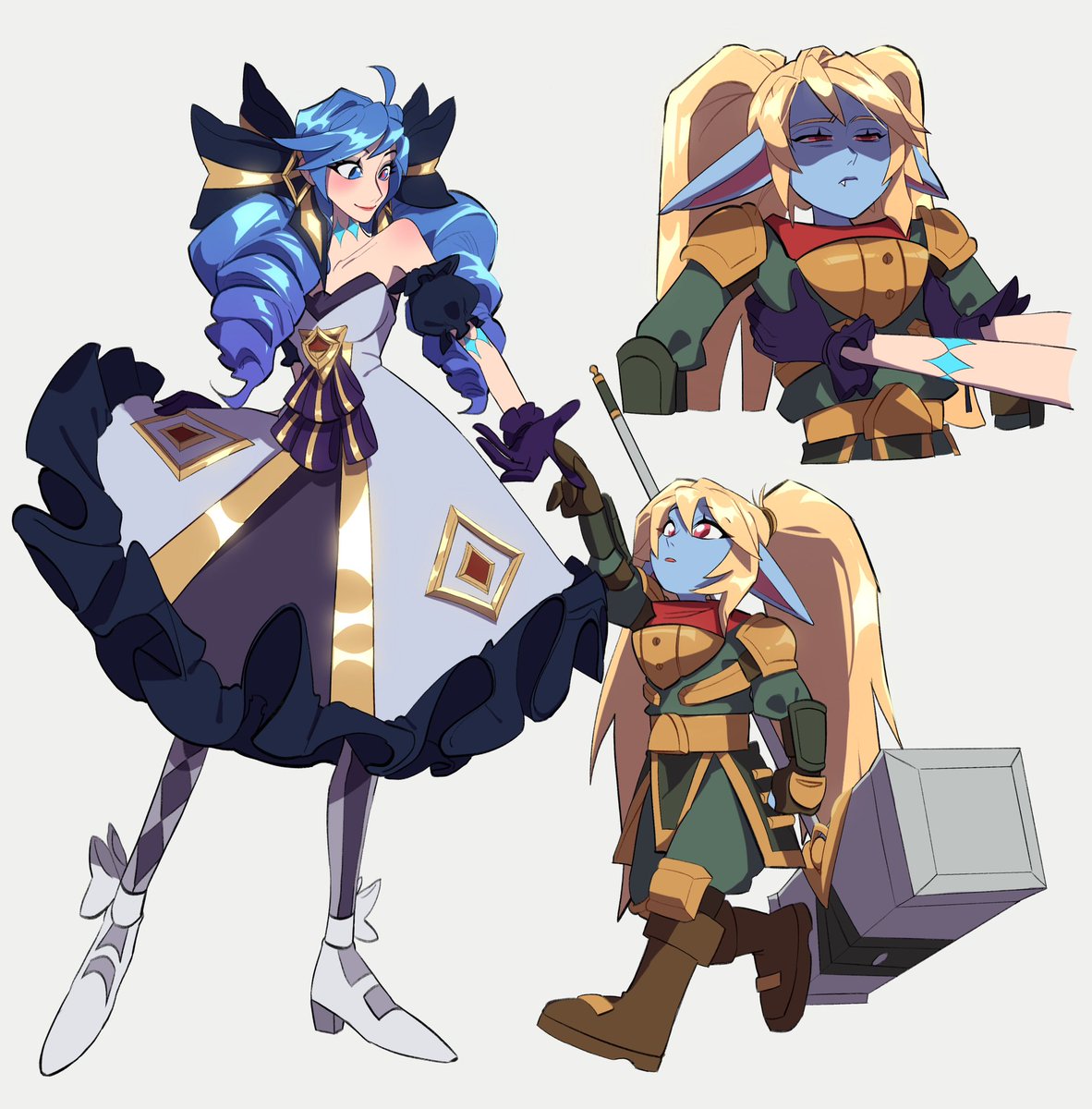 ssa2026b's tweet image. Poppy and Gwen 🥺🎀