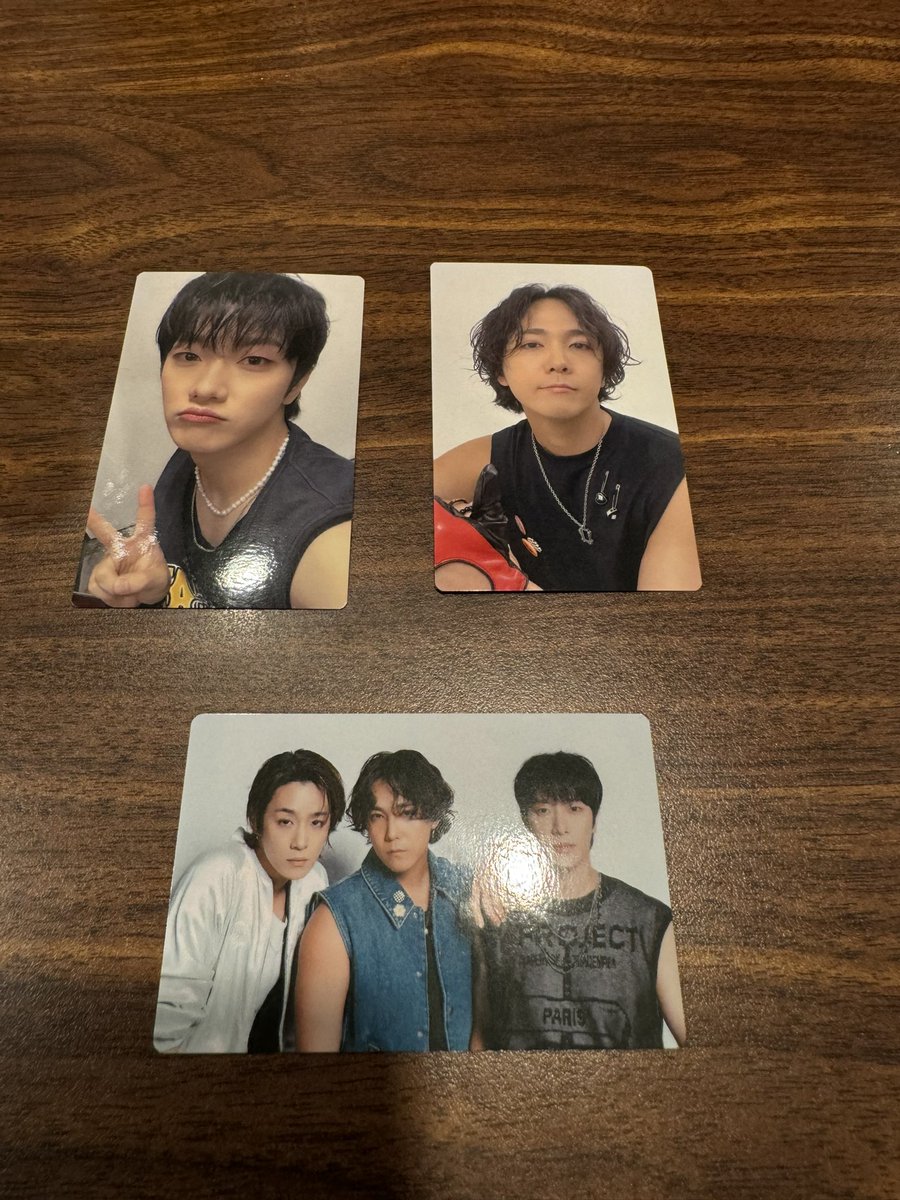 ft____yj's tweet photo. 🎀FTISLANDトレカ交換🎀

譲:写真の３枚どれか
求:ジェジン⭕️つけたもの

本日武道館にて交換可能です😌

#FTISLAND  #FTISLANDトレカ https://t.co/dq8fhSqZmF