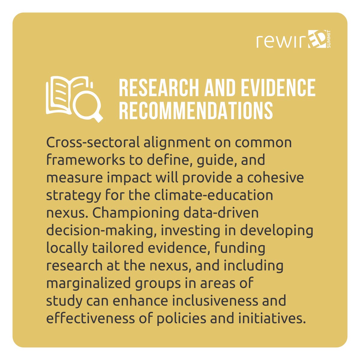 While we piece together the journey towards a sustainable world, we need robust research and evidence guiding our work and recording our steps. The “Rewiring Education: The Climate-Education Nexus” Report provides recommendations on how research and evidence actors can contribute