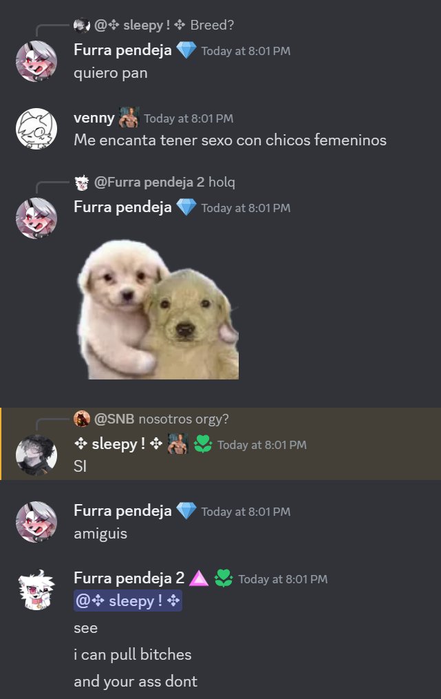 Sneakystevegod's tweet photo. dumbest shit i have laughed at. Friends and i fucking around in a spanish shitposting discord and one of my friends breaks character and starts speaking english to tell my friend he cant pull bitches https://t.co/APOI5wcQ5D