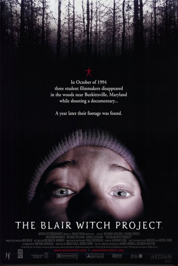 HammerAndGrease's tweet photo. Day 16: The Blair Witch Project 

It was popular to hate this movie for a while but I've always loved it. The performances are hauntingly authentic and it has some genuinely chilling scenes, ESPECIALLY that ending. It wasn't the first found footage film but it is the most iconic. https://t.co/E1BSmkBA0u