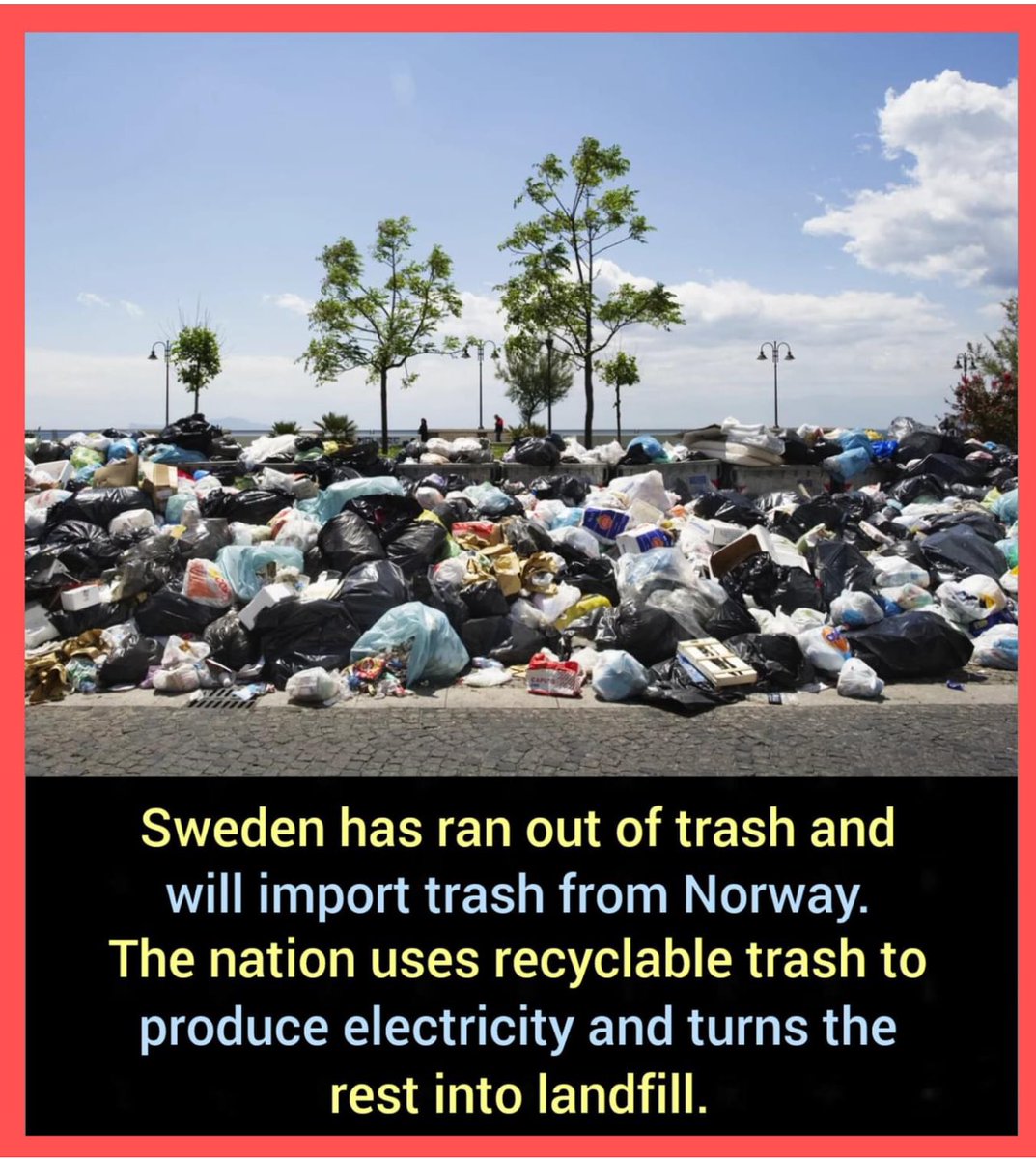 Did you know?! 
Should not be a bad idea for our Govt to explore ways we could export our trash to countries that need them!!!!