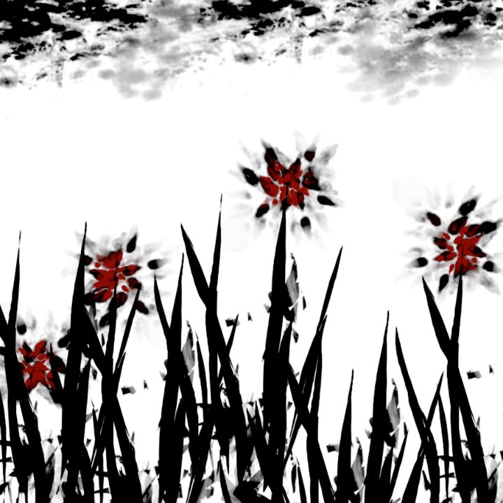 NoaLowe's tweet photo. Art of the Day: "Red Flower". Buy at: https://t.co/1Zl13If8aX https://t.co/GQirYzJMx1