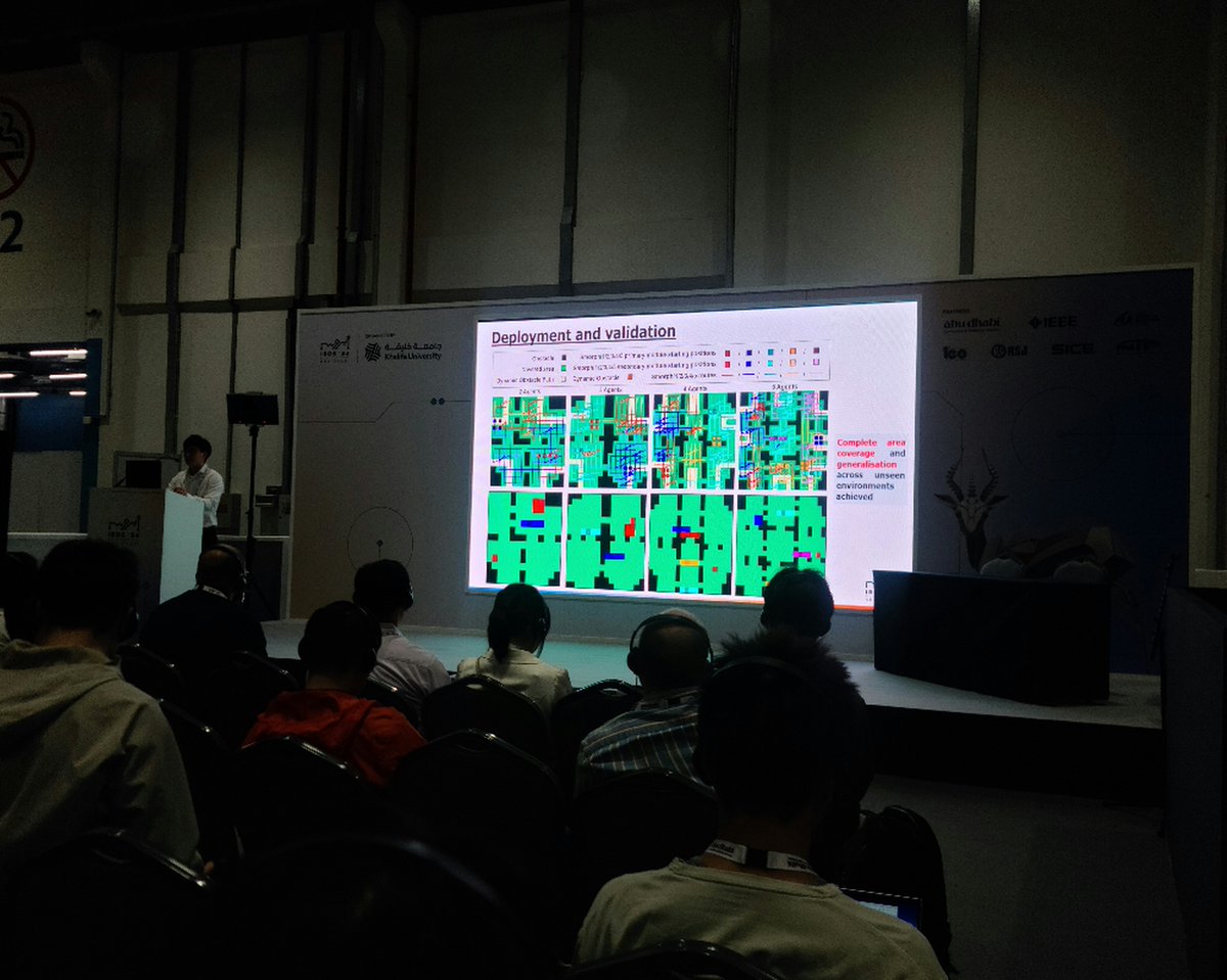 ieeeras's tweet image. Some exciting work is being showcased at the IEEE/RSJ International Conference on Intelligent Robots and Systems. In his research, Javier proposes methods for reconfigurable robots to navigate safely. #IROS2024 #ReconfigurableRobots #AbuDhabi #UAE