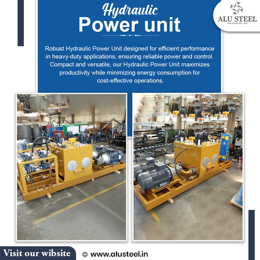 TechAlusteel's tweet image. Power your operations with precision and reliability using our Hydraulic Power Unit, built for high performance in industrial applications.

Visit for more: alusteel.in
#ALUSTEELTech #HydraulicPowerUnit #IndustrialPower #ReliablePerformance #PrecisionEngineering