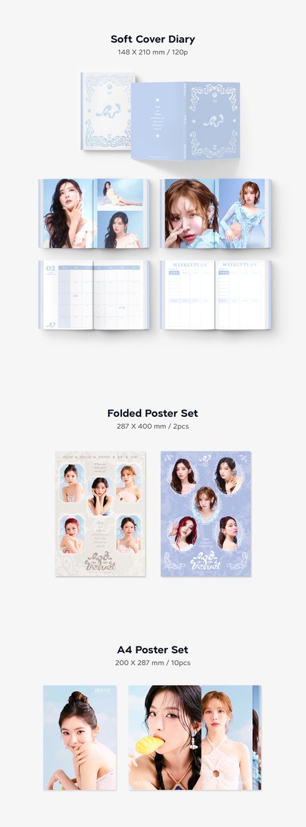 RVsmtown's tweet photo. 2025 SM ARTIST SEASON’S GREETINGS #RedVelvet

[구성 안내]

1. PACKAGE
2. DESK CALENDAR
3. SOFT COVER DIARY
4. FOLDED POSTER SET
5. A4 POSTER SET
6. MINI BROCHURE
7. POSTCARD SET
8. STICKER (GRAPHIC ARTWORK)
9. PHOTO CARD SET
10. SELFIE PHOTO CARD SET
11. SIREN CARD SET
12. POLAROID PHOTO CARD (RANDOM)

다양한 온라인 판매처를 통해 예약판매 진행 중입니다.