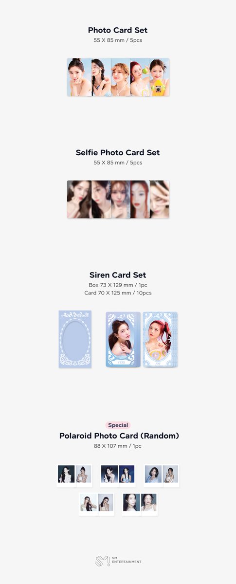 RVsmtown's tweet photo. 2025 SM ARTIST SEASON’S GREETINGS #RedVelvet

[구성 안내]

1. PACKAGE
2. DESK CALENDAR
3. SOFT COVER DIARY
4. FOLDED POSTER SET
5. A4 POSTER SET
6. MINI BROCHURE
7. POSTCARD SET
8. STICKER (GRAPHIC ARTWORK)
9. PHOTO CARD SET
10. SELFIE PHOTO CARD SET
11. SIREN CARD SET
12. POLAROID PHOTO CARD (RANDOM)

다양한 온라인 판매처를 통해 예약판매 진행 중입니다.