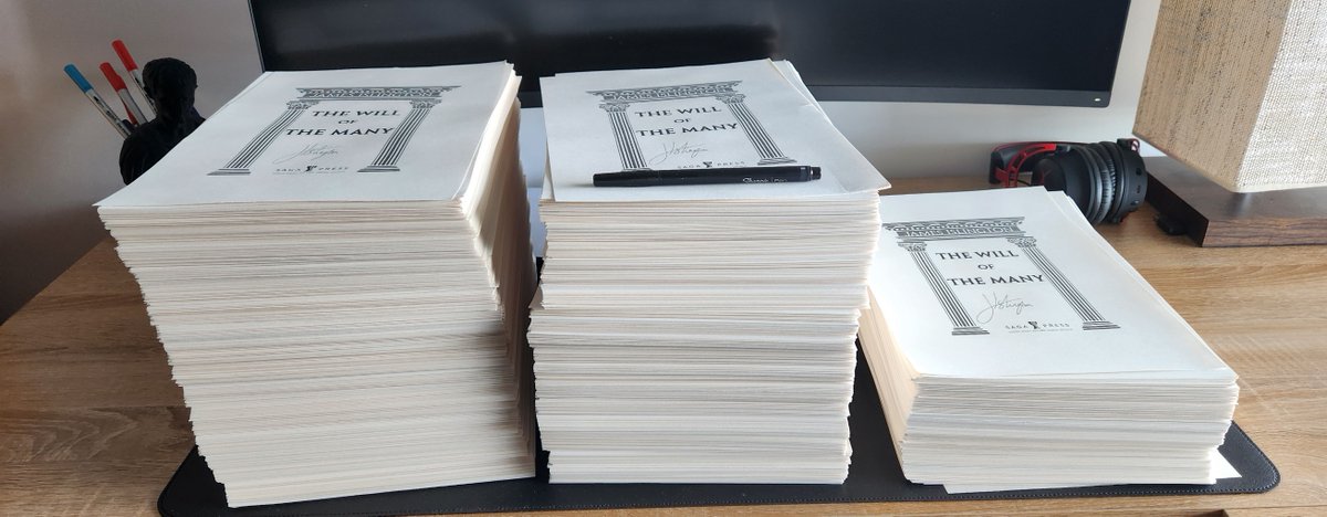 James Islington (@islingtonjames) on Twitter photo Pages for the deluxe version of The Will of the Many (via <a href="/binding_broken/">The Broken Binding | Bookstore</a>) are all signed! Can’t lie, glad I don’t have to pick up a pen again for at least a little while... Pages for the deluxe version of The Will of the Many (via <a href="/binding_broken/">The Broken Binding | Bookstore</a>) are all signed! Can’t lie, glad I don’t have to pick up a pen again for at least a little while...